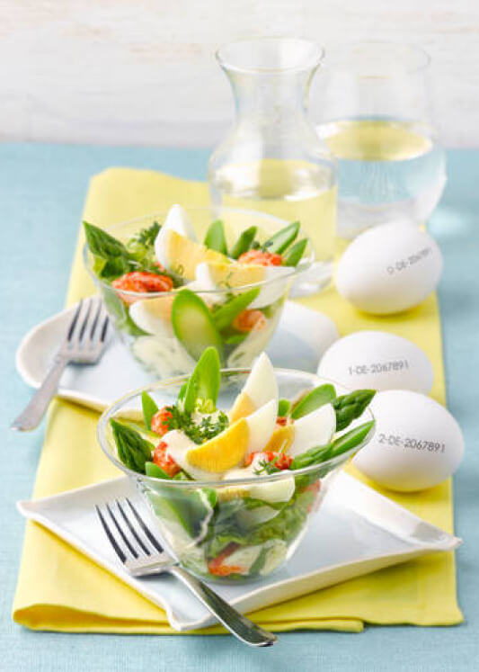 Spargel-Salat mit Ei